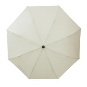 タグ付き 折り畳み傘 アンブレラ 晴雨兼用 無地 アイボリー /AE