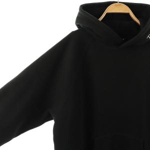 To b. by agnes b. WS10 HOODIE ニューモコモコエンブロイダリーフーディー スウェット チュニック 38 ブラック