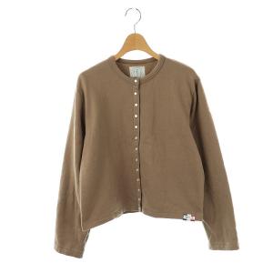 裏毛プレッションカーディガン 長袖 2 モカ EZ77M434 /DO OS