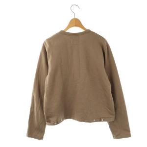 agnes b. 裏毛プレッションカーディガン 長袖 2 モカ EZ77M434 /DO OS