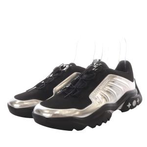 LOUIS VUITTON ミレニアム ライン スニーカー 9 ブラック シルバー色 1A99U6