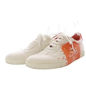 HERMES Quicker スニーカー 43 ホワイト オレンジ