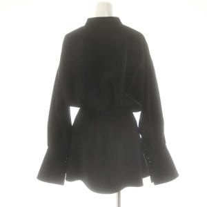 Ameri VINTAGE アメリ AMERI WAIST BLOUSING BLOUSE ブラウス 長袖 F ブラック /DF OS