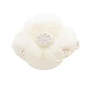 レースプリント カメリアバレッタ ロゴ 白 ホワイト /SR16