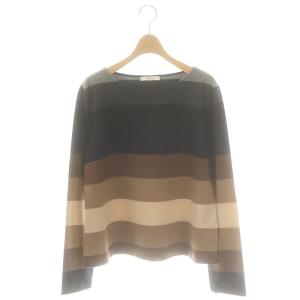 ボーダー柄カットソー プルオーバー 長袖 L マルチカラー /DF OS