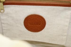 SLOW BONO TOTE レザー トート バッグ ハンドバッグ 巾着 キャメル /YO5 AD