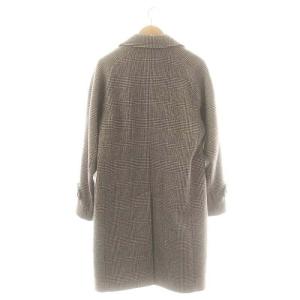 BLACK LABEL CRESTBRIDGE グレンチェック柄 ステンカラーコート L ブラウン