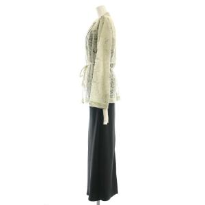 SNIDEL 25SS 2点セット レースジャケット サテンキャミワンピース 1 ミントグリーン ブラック /DO OS