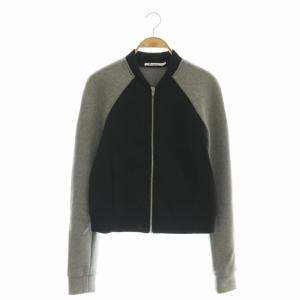 ラグランスウェットブルゾン ジャケット S ブラック グレー /ES OS SH