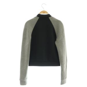 T by Alexanderwang ラグランスウェットブルゾン ジャケット S ブラック グレー /ES OS SH
