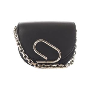 ALIX ミニカードケースオンチェーン カーフスキン 黒 ブラック AE21-S590-NPO-BA001