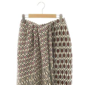 christian wijnants 総柄ニットスリットスカート S 白 黒 赤 ピンク /MI OS SH