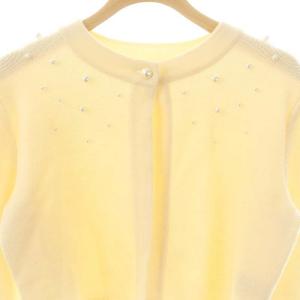 René パールモチーフ装飾 ウール カーディガン ニット アイボリー /MI OS