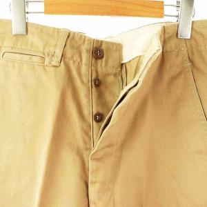 orSlow チノパンツ テーパードパンツ ボタンフライ XS ベージュ /DF OS