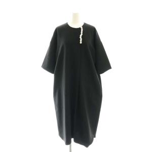 フェイクパールワンピース 36 ブラック