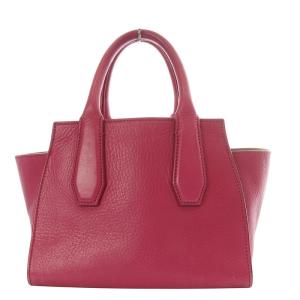 HIROFU ランポ ハンドバッグ レザー ピンク /YO13