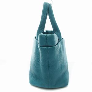 HIROFU ハンドバッグ Hロゴ フェイクレザー 緑 グリーン /UD