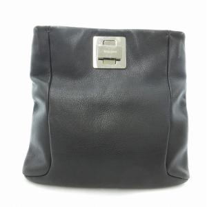 ショルダーバッグ クロスボディ レザー 茶 ブラウン /UD