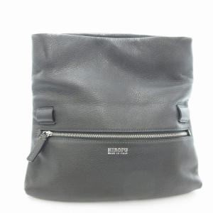 HIROFU ショルダーバッグ クロスボディ レザー 茶 ブラウン /UD