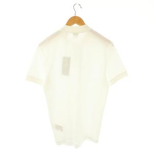 HUGO BOSS コットンポロシャツ カットソー 半袖 S オフホワイト モカ ブラック /DO OS