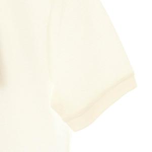 HUGO BOSS コットンポロシャツ カットソー 半袖 S オフホワイト モカ ブラック /DO OS