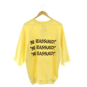 JOURNAL STANDARD relume SPORTSWEAR 別注 HALF SLEEVE スウェット トレーナー 七分袖 M 黄 イエロー /AT