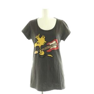 woodstockプリント Tシャツ カットソー 半袖 F グレー /AT OS