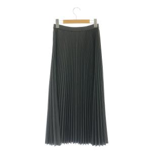 Theory 24AW STR Wool Suit Sunburst SK PO スカート プリーツ ロング S グレー