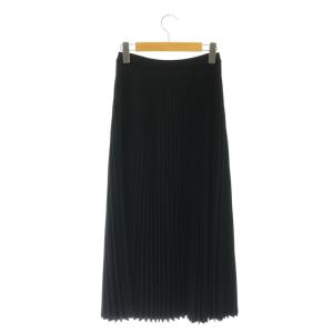 Theory 24AW STR Wool Suit Sunburst SK PO スカート プリーツ ロング S ブラック
