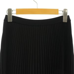 Theory 24AW STR Wool Suit Sunburst SK PO スカート プリーツ ロング S ブラック