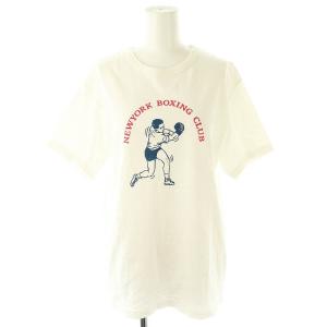 BOXING PRINT TEE Tシャツ カットソー 半袖 F ホワイト 23MMSCU09 /DF