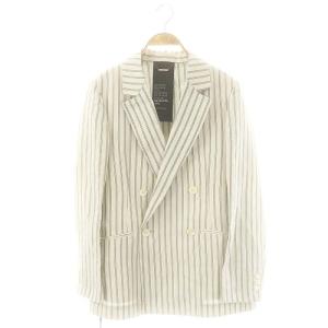 25SS ストライパージャケット F アイボリー グレー