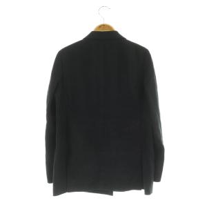 UNITED ARROWS リネン ブレザー ジャケット ダブル テーラード 36 ブラック /MY OS