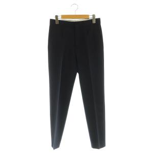 SPRING ウールモヘヤテーパードパンツ スラックス 36 ネイビー /MY OS