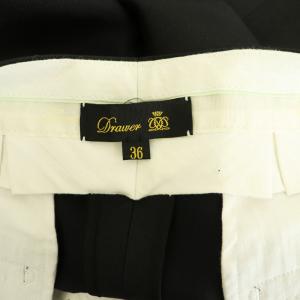 Drawer SPRING ミカドサイドストライプパンツ 36 ブラック