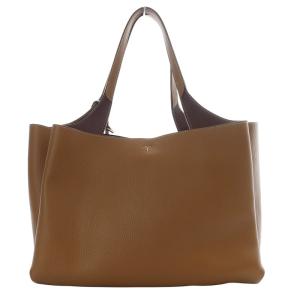TOD'S XBWAPAF 9300 QRI トートバッグ チャーム付き ブラウン