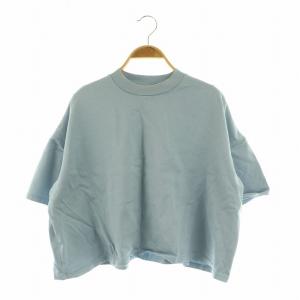 FALLA ドロップショルダーTシャツ 半袖 ワイド オーバーサイズ クロップド 8 ブルー /MY OS
