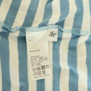 JOURNAL STANDARD LUXE 24SS ボーダー ボートネックカットソー 長袖 ワイド ブルー /MY OS