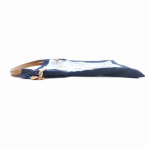TOPKAPI TREASURE マイルドサテンスカーフパネル柄トートバッグ 青 ブルー /UO
