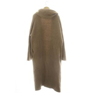 L'Appartement Alpaca Long Gown ガウンコート フード アルパカ ウール混 茶 /MI OS