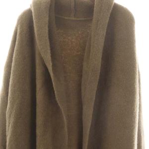 L'Appartement Alpaca Long Gown ガウンコート フード アルパカ ウール混 茶 /MI OS