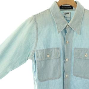 MADISONBLUE MADAME WORK SH CHAMBRAY シャンブレーシャツ 長袖 S ライトブルー /DO OS