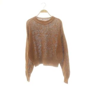 Linen Boys Knit ニット カットソー リネン 茶 /MI OS