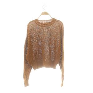 L'Appartement Linen Boys Knit ニット カットソー リネン 茶 /MI OS
