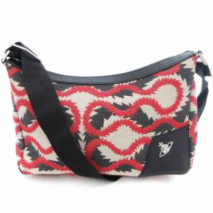 ショルダーバック オーブ ベージュ レッド