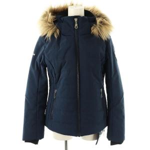 中綿ジャケット フードジャケット ジップアップ S ネイビー /DF OS