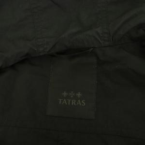 TATRAS CRIDOLA ナイロンモッズコート ジップアップ フード 02 ブラック LTBM23S4533-L