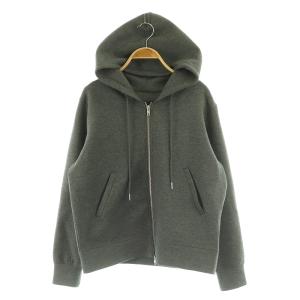 25SS ストレッチジップフードパーカー ダンボール ストレッチ グレー /MY OS
