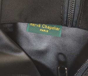 Hervé Chapelier 1407C レザーハンドル舟型トートM ノワール