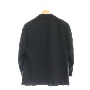 LANVIN ウールサイドベンツ背抜きシングルジャケット テーラード T50 紺 ネイビー /AT OS